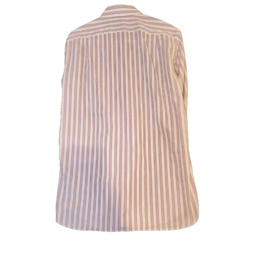 Thompson by J.Crew Wrinkle Free Dress Shirt‎ Men's Sz M Lilac Stripe Preppy